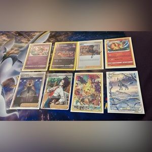 Pokémon card lot for sale 8 cards for$80 that’s $10 a card a steal of a deal.